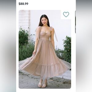 Polka dot tulle dress